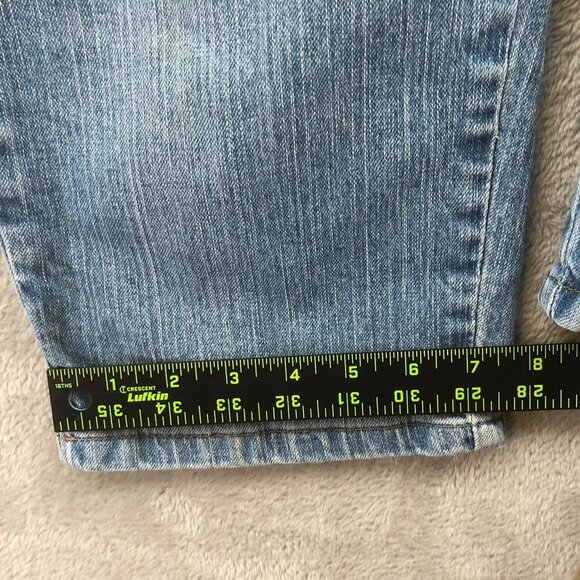 Riders By Lee Womens Capri Jeans 14P Blue Denim Croppped Casual Classic Mid Rise - Picture 7 of 13